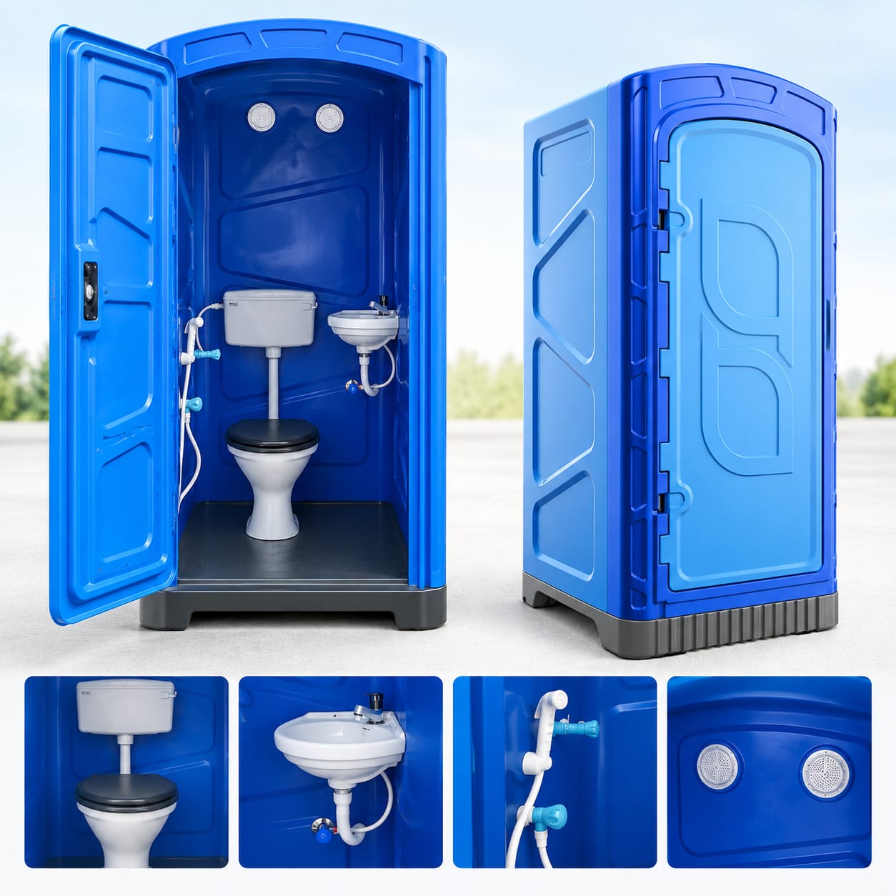 Western portable toilet on monthly rent in Bangalore